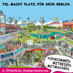 Plakatmotiv 8.Standortkonferenz | Nachnutzung Flughafen TXL